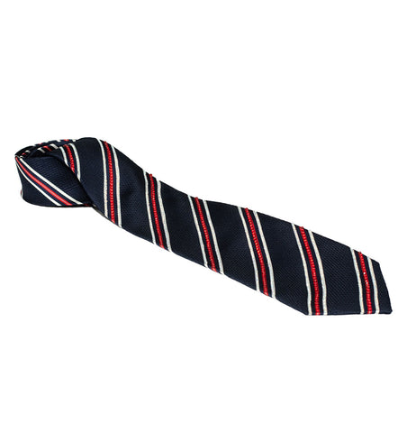 Red & White Stripes on Blue