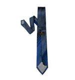 Blue Diagonal & Vertical Stripes