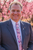 Pink Floral Skinny Tie