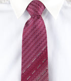 Maroon Geometric Gradient Stripes