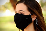 Christian Cross Swarovski Crystal Face Mask