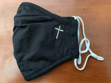 Christian Cross Swarovski Crystal Face Mask